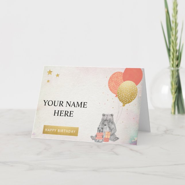 Carte Souhait d'anniversaire (Devant)