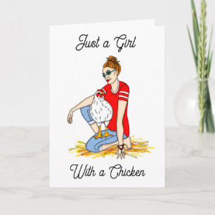 Carte Souhaiter une bonne journée   Poulet et dame tirés