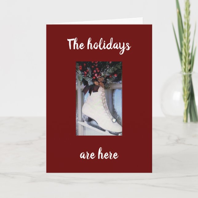 CARTE ***SOUHAITEZ QUE VOUS ÉTIEZ PRÈS DE NOËL*** VOUS M (Devant)