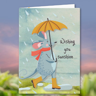 Carte Souhaitez-vous ensoleiller par la pluie Inspirer