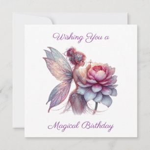 Carte Souhaitez-vous un anniversaire magique   Page Coul