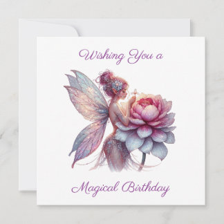 Carte Souhaitez-vous un anniversaire magique | Page Coul