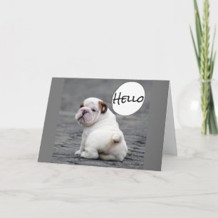 CARTE ***SOUHAITS ANNIVERSAIRE DE BULLDOG***