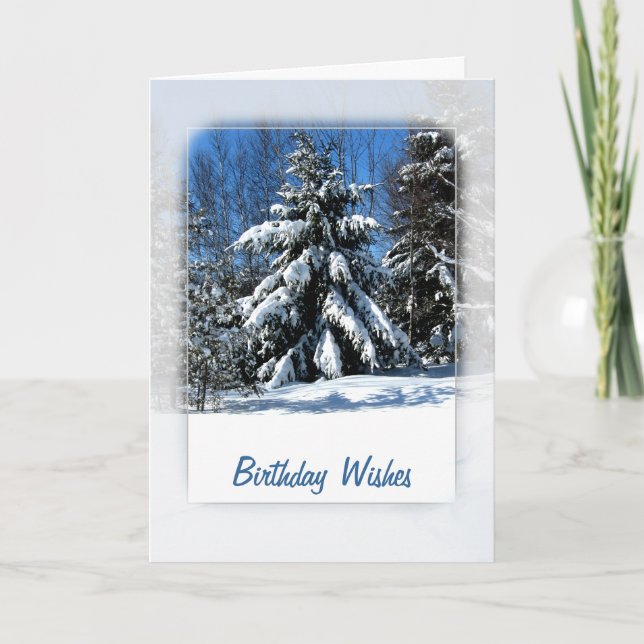 Carte Souhaits d'anniversaire d'arbre de Milou (Devant)
