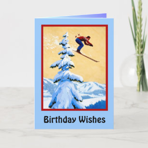 Cartes Ski D Anniversaire Zazzle Ch