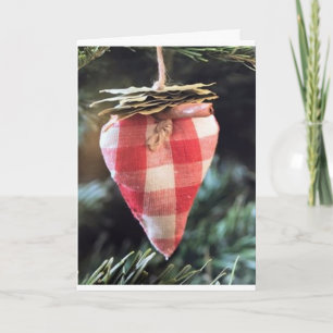 CARTE **SOUHAITS DE VACANCES DE NOËL EN COEUR**