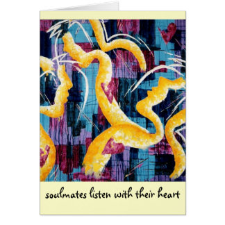 Carte "soulmates" - Augustine de beaux-arts