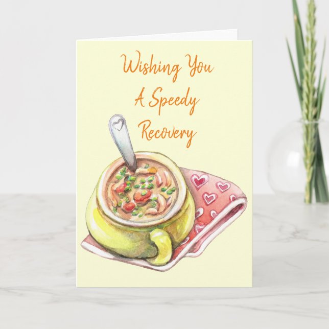 Carte Soupe aux nouilles de poulet (Devant)