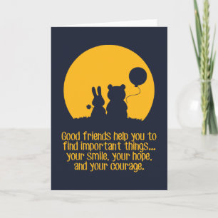 Carte Sourire, espoir, courage