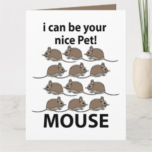 Carte Souris Rat Animal Je Peux Être Votre Nice Pet Mous