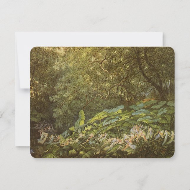 Carte Sous les Feuilles de Dock par Richard Doyle, Fairy (Devant)