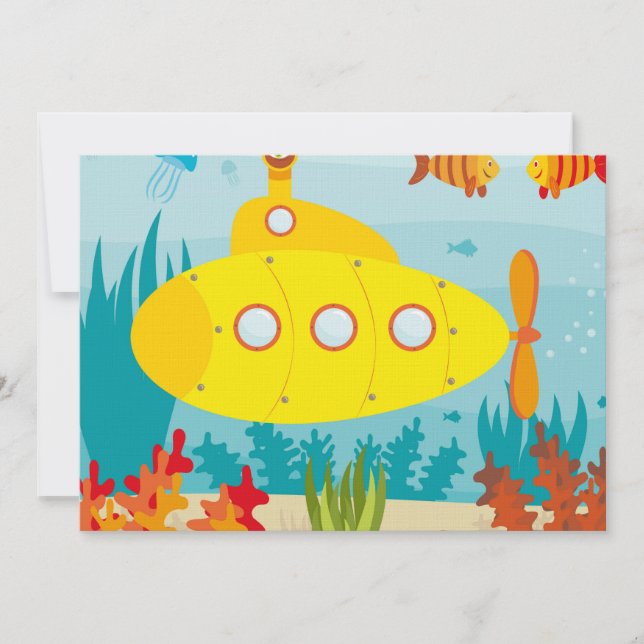Carte Sous-marin Jaune Carton (Devant)