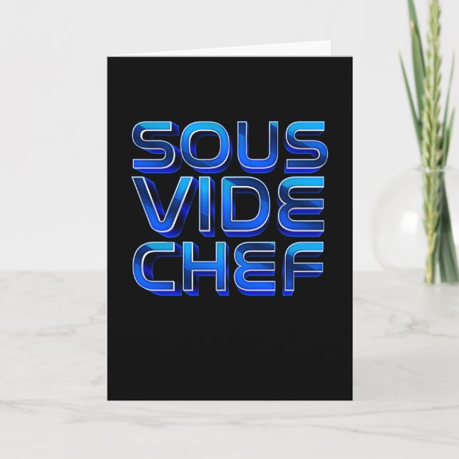 Carte Sous Vide Chef Cuisine Cuisine Cuisine Cuisine Cui (Devant)