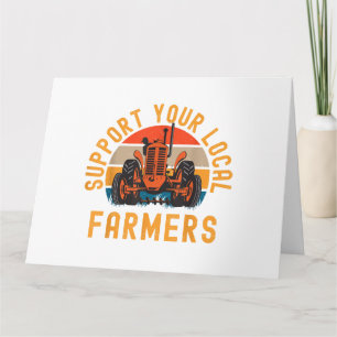 Carte Soutenez Vos Agriculteurs Locaux, Agricole Et Ranc