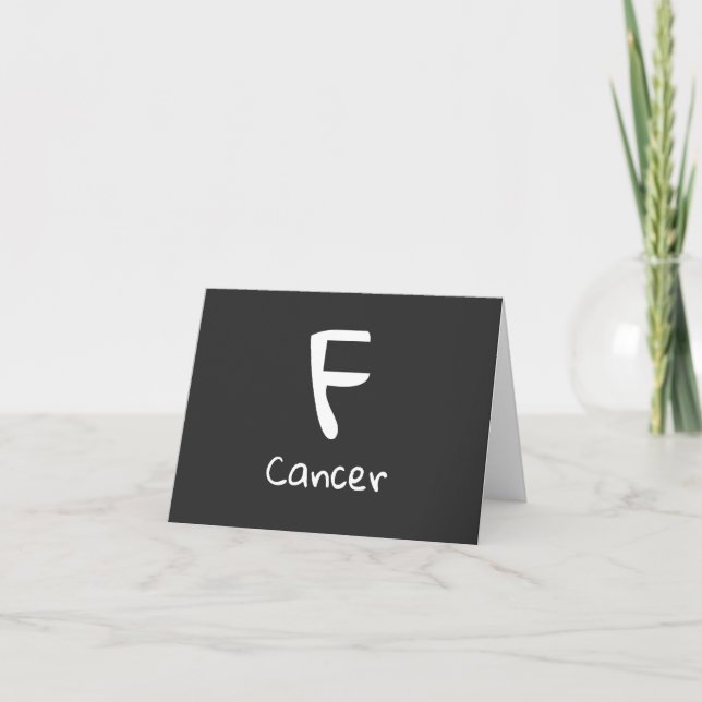 Carte Soutien au cancer Salutation s'améliorer (Devant)
