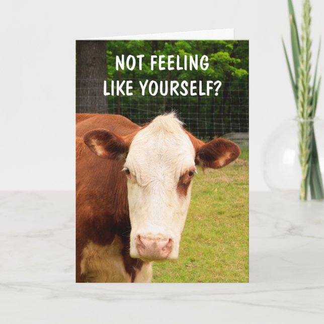 Carte Soutien contre le cancer de la vache grumeuse (Devant)