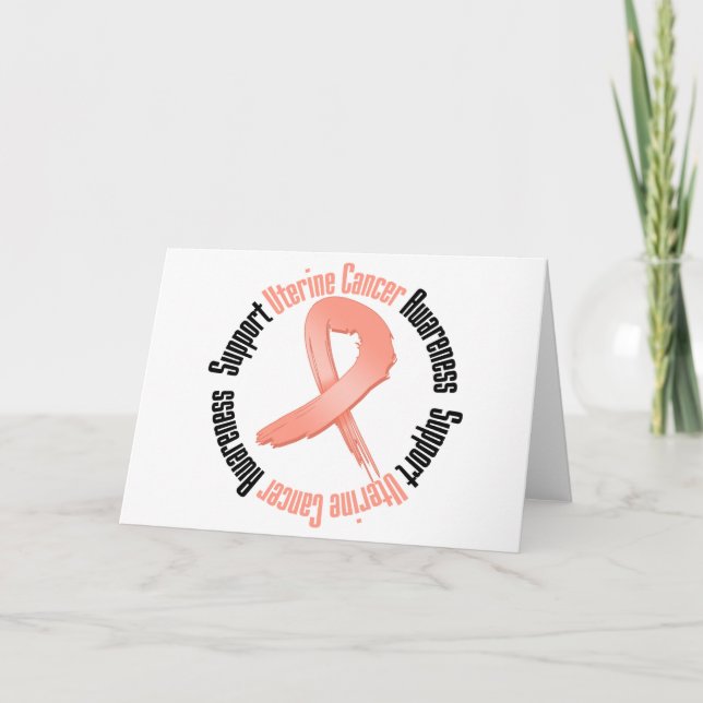 Carte Soutien de la sensibilisation au cancer utérin (Devant)