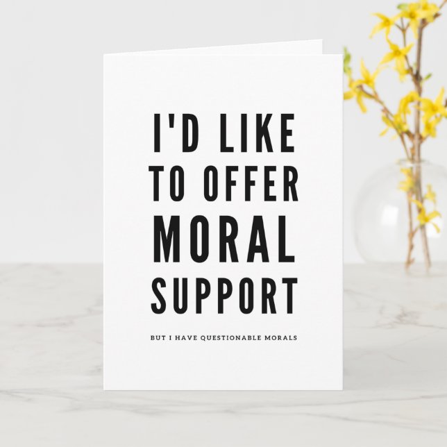 Carte Soutien moral Sarcastique Encouragement citation (Fleur jaune)