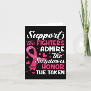 Carte Soutien pour le cancer du sein Admirez le cancer d