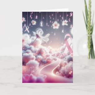 Carte Soutien pour le cancer du sein du ruban rose