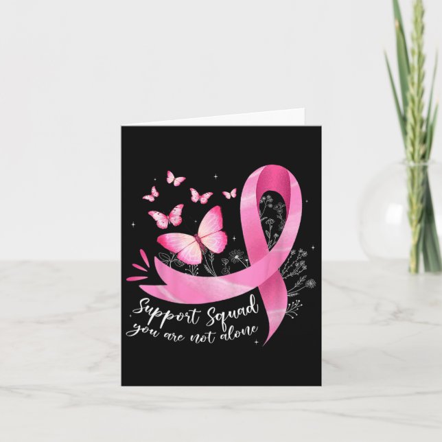 Carte Soutien pour le cancer du sein Sensibilisation des (Devant)