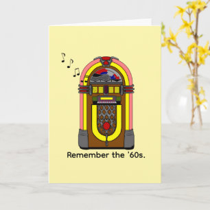 Carte Souvenez-vous des années 60 et de la musique de ju