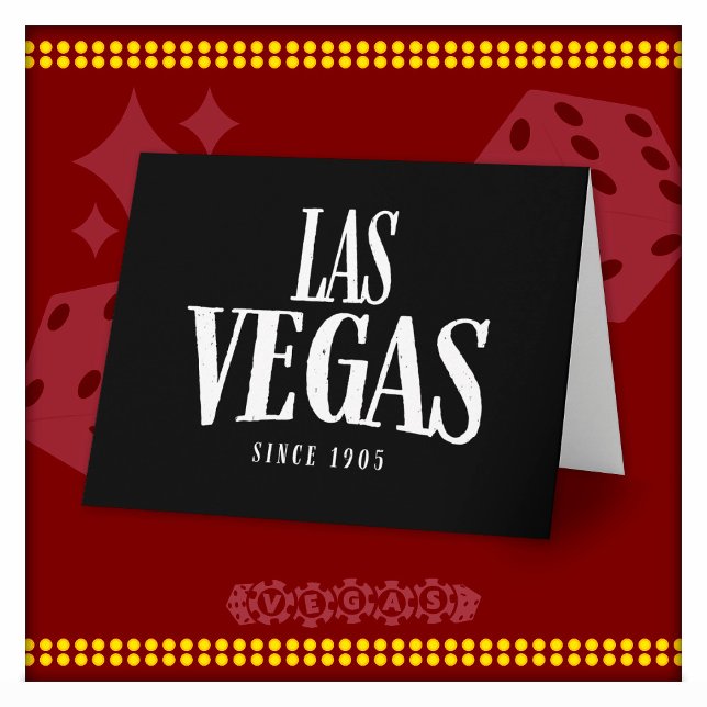 Carte Souvenir de Las Vegas Las Vegas Depuis 1905 Las Ve (Créateur téléchargé)