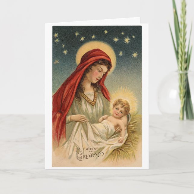 Carte Souvenir de Noël Poésie (Devant)