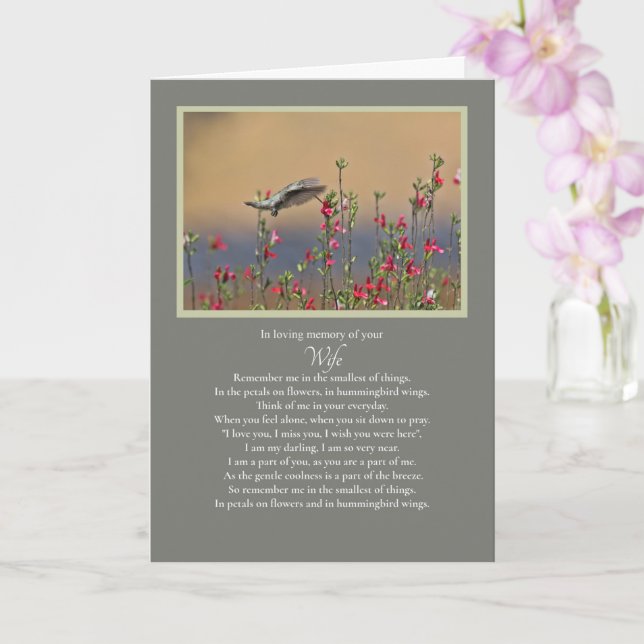 Carte Souvenir du souvenir de la Sympathie de la Femme (Orchidée)