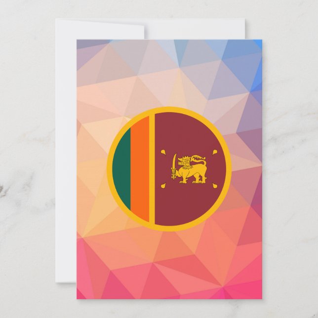 Carte Souvenir Sri Lanka (Devant)