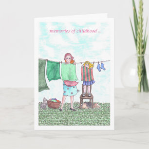 Carte Souvenirs d'enfance de maman de joyeux
