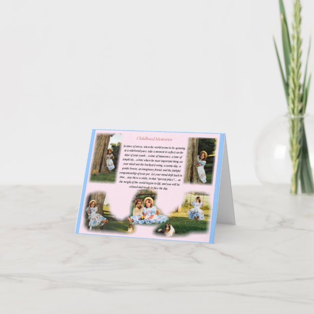 Carte Souvenirs d'enfance Inspiration (Devant)