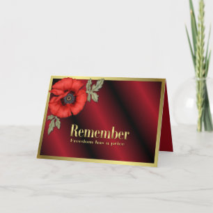 Carte Souviens-toi du Coquelicot