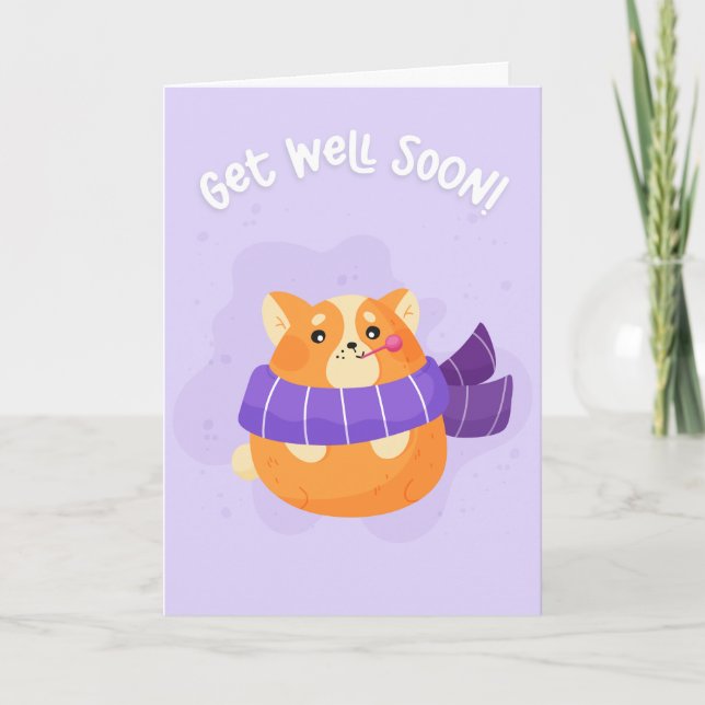 Carte Soyez Bien Bientôt Jote Cartoon Fat Fox Salutation (Devant)