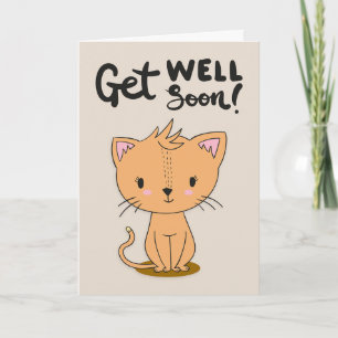Carte Soyez Bien Bientôt Mignonne Cartoon Salutation Cha