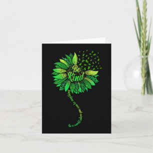 Carte Soyez en forme de ruban vert Tournesol Tournesol s