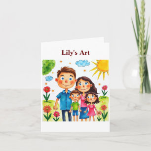 Carte Soyez fier de votre enfant ajouter des oeuvres à c