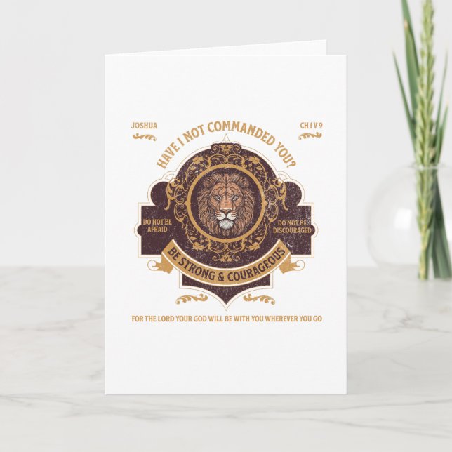 Carte Soyez forts et courageux (Devant)