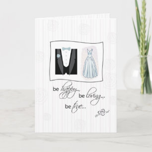 Carte Soyez heureux d'être amoureux Mariages Félicitatio