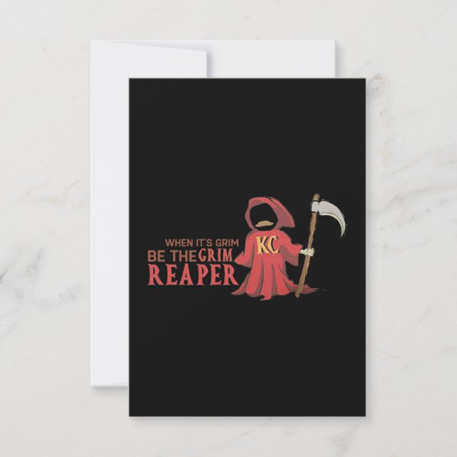 Carte Soyez Le Grim Reaper Football (Devant)