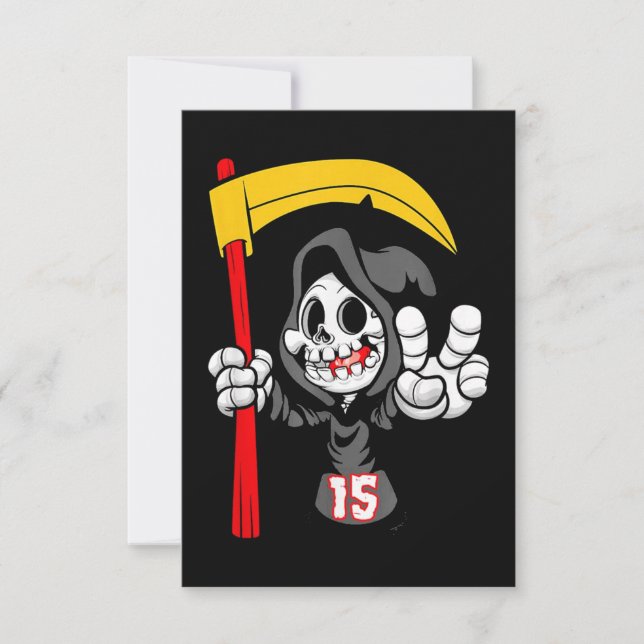 Carte Soyez le maillot de football Grim Reaper (Devant)