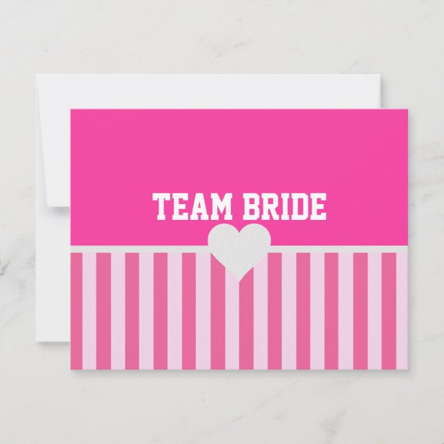 Carte Soyez ma demoiselle d'honneur MOH Team Bride Pink  (Devant)