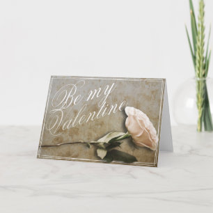 Carte Soyez ma Saint Valentin avec Rose