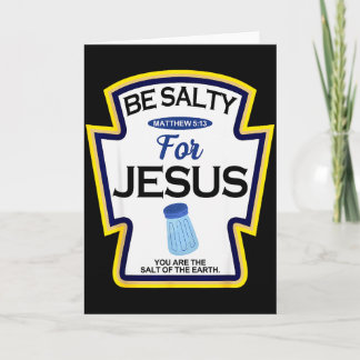 Carte Soyez Salés Pour Jésus Condiment Épice Chrétien Ha