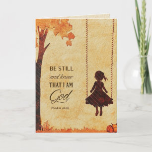 Carte Soyez toujours et sachez que je suis Dieu Bible Ve