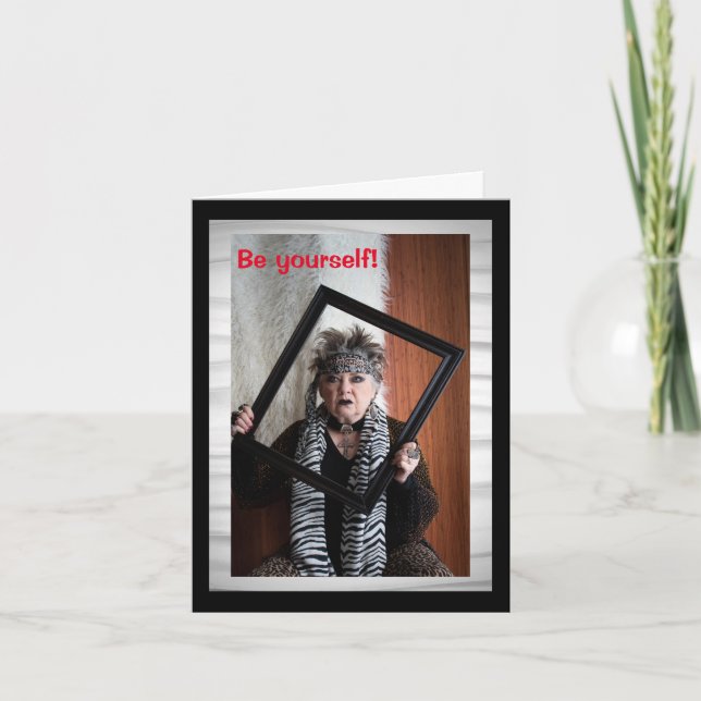 Carte Soyez vous-même (Devant)