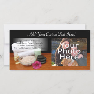 Carte Spa/Massage/Pedicure Salon Scène Noir/Couleur