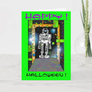 Carte SPACEMAN RoBoT HALLOWEEN CARD