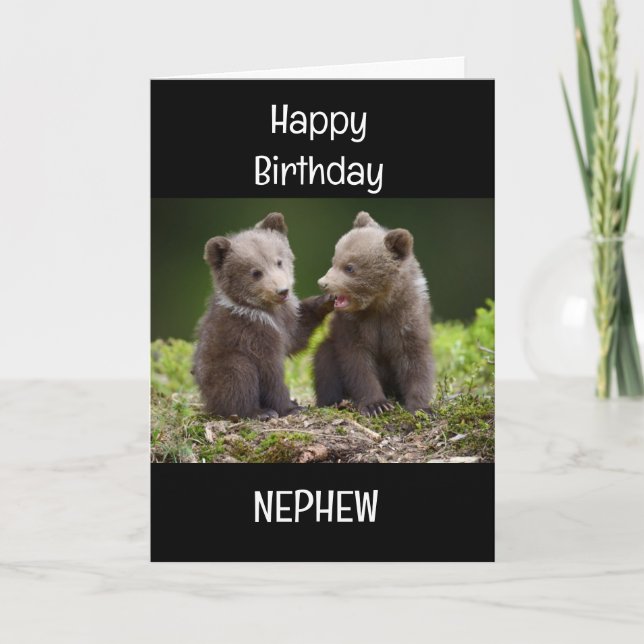 CARTE SPÉCIAL *NEPHEW* POUR VOTRE ANNIVERSAIRE! (Devant)