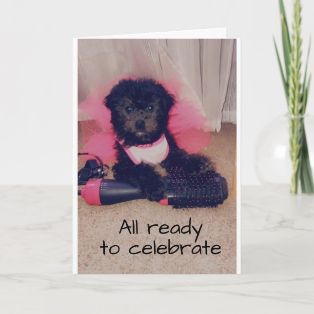 CARTE SPÉCIAL PUP DIT SPÉCIAL ANNIVERSAIRE VOUS SOUHAITE (Devant)